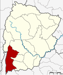 Amplasarea districtului în provincia Chaiyaphum