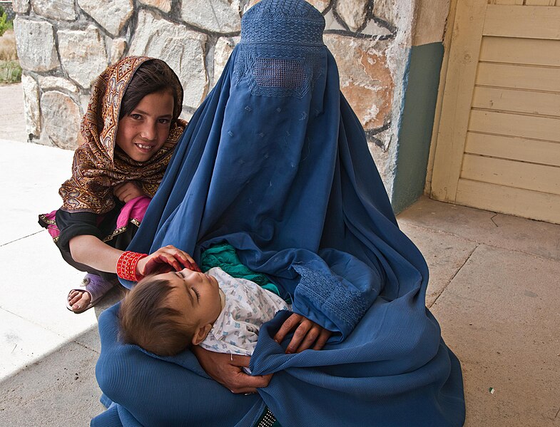 File:An Afghan woman and her children take a break during a medical seminar at a community clinic in the Deh Yak district, Ghazni province, Afghanistan, Aug. 19, 2013 130819-A-SL739-023.jpg