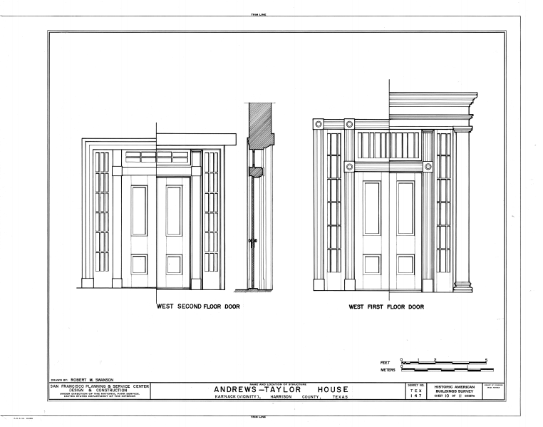 File:Andrews-Taylor House, State Route 43, Farm Road 2862 Vicinity, Karnack, Harrison County, TX HABS TEX,102-KARN.V,1- (sheet 10 of 11).png