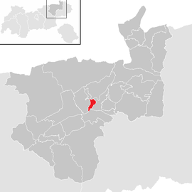 Poloha obce Angath v okrese Kufstein (klikacia mapa)
