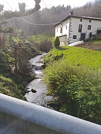 Tokilloko errota eta Ubao erreka.