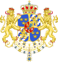 Armoiries des rois Adolphe Frédéric, Gustave III et Charles XIII de Suède.svg