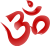 Aum calligraphy Red.svg