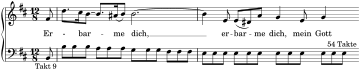 BWV 244 Incipit Nr. 47 Erbarme dich.svg