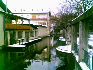 The Glonn in the urban area of ​​Bad Aibling