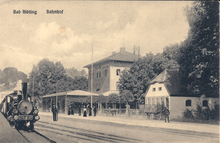 Aiblinger Bahnhof um das Jahr 1900