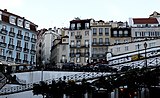 Scalinata nei pressi della Calçada do Carmo, una delle vie d'accesso al Bairro Alto dal Rossio.