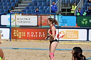 Deutsch: Beachhandball Europameisterschaften 2019 (Beach handball Euro); Tag 2: 3. Juli 2019 – Frauen, Vorrunde Gruppe D, Ukraine-Deutschland 2:0 (23:22, 32:24) English: Beach handball Euro; Day 2: 3 July 2019 – Women Preliminary Round Group D – Ukraine-Germany 2:0 (23:22, 32:24)