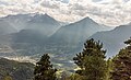 Bergtocht van Homene Dessus naar Vens in Valle d'Aosta. Zicht op Valle d'Aosta.