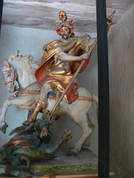 File:Bermatingen Pfarrkirche Figur St Georg Chornische.jpg