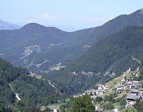 The upper Fersental with Palù del Fersina