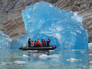 <span class="mw-page-title-main">Blue iceberg</span> Iceberg with a blue colour, often due to very low air content