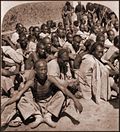 Thumbnail for File:Boxer Prisoners Captured By 6th US Cavalry, Tientsin, China (1901) Underwood &amp; Co (RESTORED) (4072872709).jpg