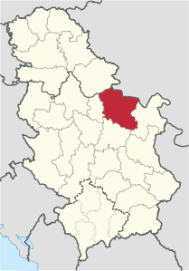 Distretto di Braničevo – Localizzazione
