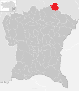 Poloha obce Breitenfeld an der Rittschein v okrese Südoststeiermark (klikacia mapa)