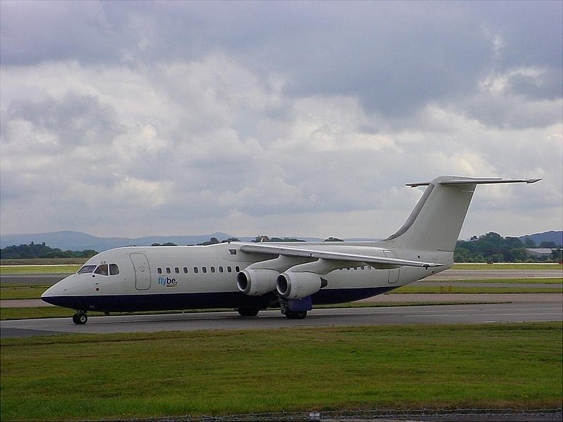 File:British Aerospace BAe 146-300, Flybe JP147332.jpg