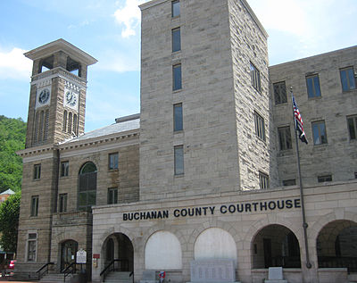 Buchanan County Courthouse in Grundy