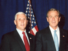 Pence and George W. Bush, 2007 Bush and Pence.png