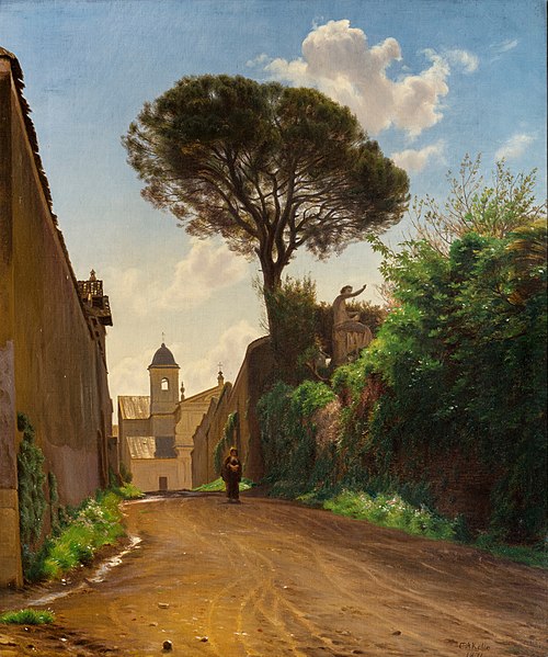 File:C.A. Kølle, Via San Nicola di Tolentino i Rom, 1871, 0091NMK, Nivaagaards Malerisamling.jpg