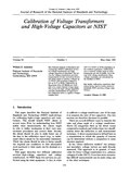 Миниатюра для Файл:Calibration of voltage transformers and high-voltage capacitors at NIST (IA jresv94n3p179).pdf