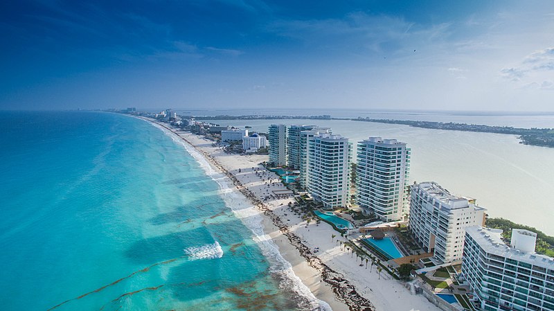 Praias lindas de Cancún