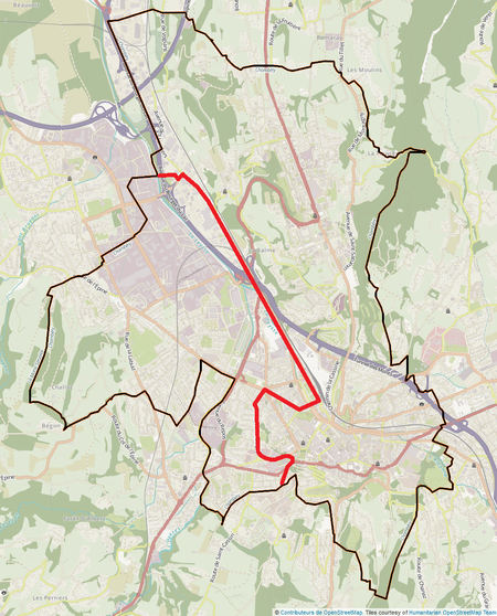 Canton de Chambéry Sud ouest (2015)