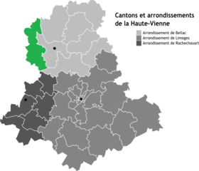 Mézières-sur-Issoire Kantonu