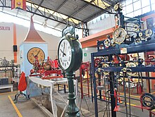 A view of the factory floor at Relojes Centenario, the first manufacturer of monumental clocks in Latin America CentenarioFactory03.JPG