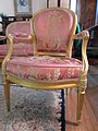 A giltwood neoclassical chair, made circa 1775 and signed by Jacob