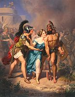 Charles Christian Nahl, The Rape of the Sabines—The Invasion, 1871
