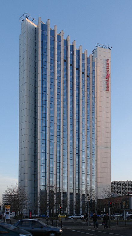The Kongresshotel is still the tallest building in Chemnitz and one of its landmarks