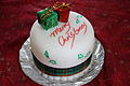 Christmas cake, Boxing Day 2008.jpg