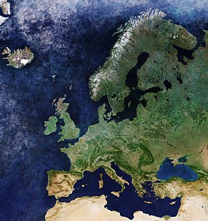 The British Isles (centre-left) and its surroundings Cloud-free Europe ESA17486464.jpeg