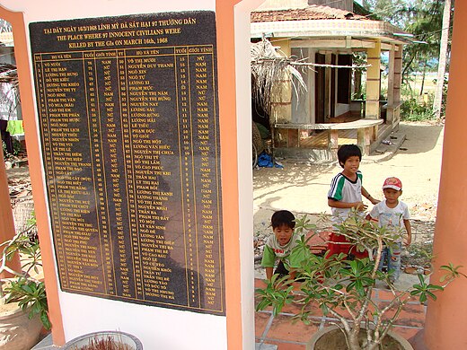 Monument voor het Bloedbad van Mỹ Lai (16 maart)