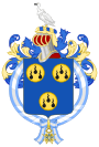 Coat of Arms of Eurico Gaspar Dutra (Order of Charles III).svg