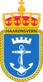 Coat of arms of the Royal Norwegian Navy Haakonsvern Naval Base.svg