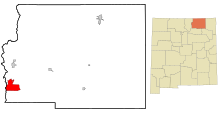 Fitxer:Colfax_County_New_Mexico_Incorporated_and_Unincorporated_areas_Angel_Fire_Highlighted.svg