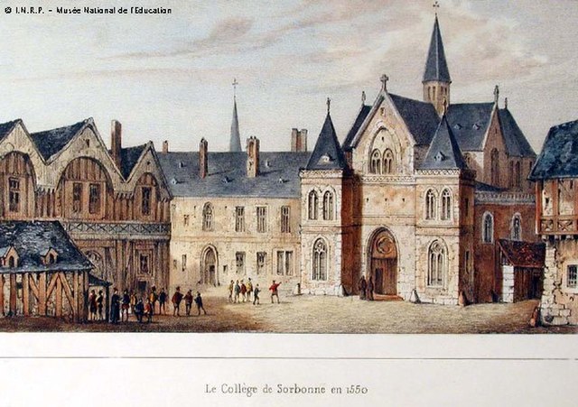 The College of Sorbonne in 1550