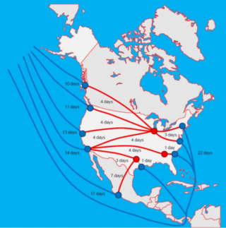 <span class="mw-page-title-main">United States container ports</span> Facilities where cargo containers are transshipped between ships and land transportation