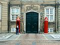 Guarda real no Palácio de Amalienborg
