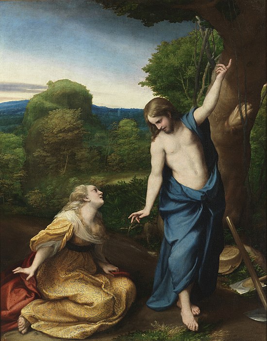 "Non toccarmi, perché non sono ancora salito al Padre mio" (Correggio, 1525)