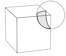 Spherical vertex figure of the cube Cube-vertex-figure-sphere.svg