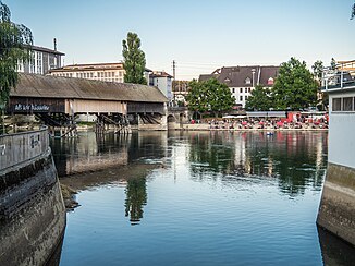 Flussmündung in die Aare bei Olten