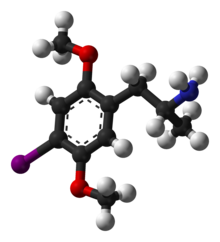 ball-and-stick model of (R)-DOI