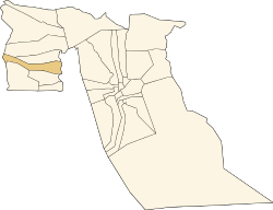 Lage der Gemeinde Tendla in der Provinz El Oued