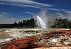 12 Daisy Geyser erupting in Yellowstone National Park created by Mbz1 (original), norro (featured version) — uploaded by Mbz1/norro — nominated by Mbz1/norro