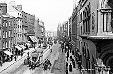 Dame Street in 1898 Dame Street in the centre of Dublin (31402703004).jpg