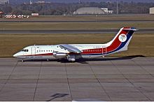 BAe 146-300 der Dan-Air, 1990