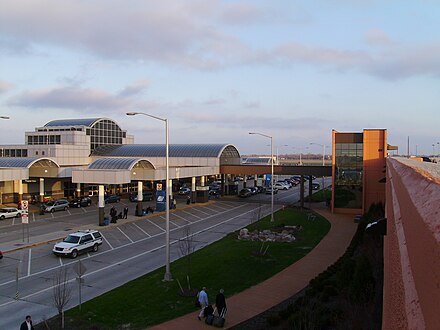 Terminal building at Dayton International Airport