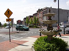 Downtown Glens Falls New York roundabout.jpg